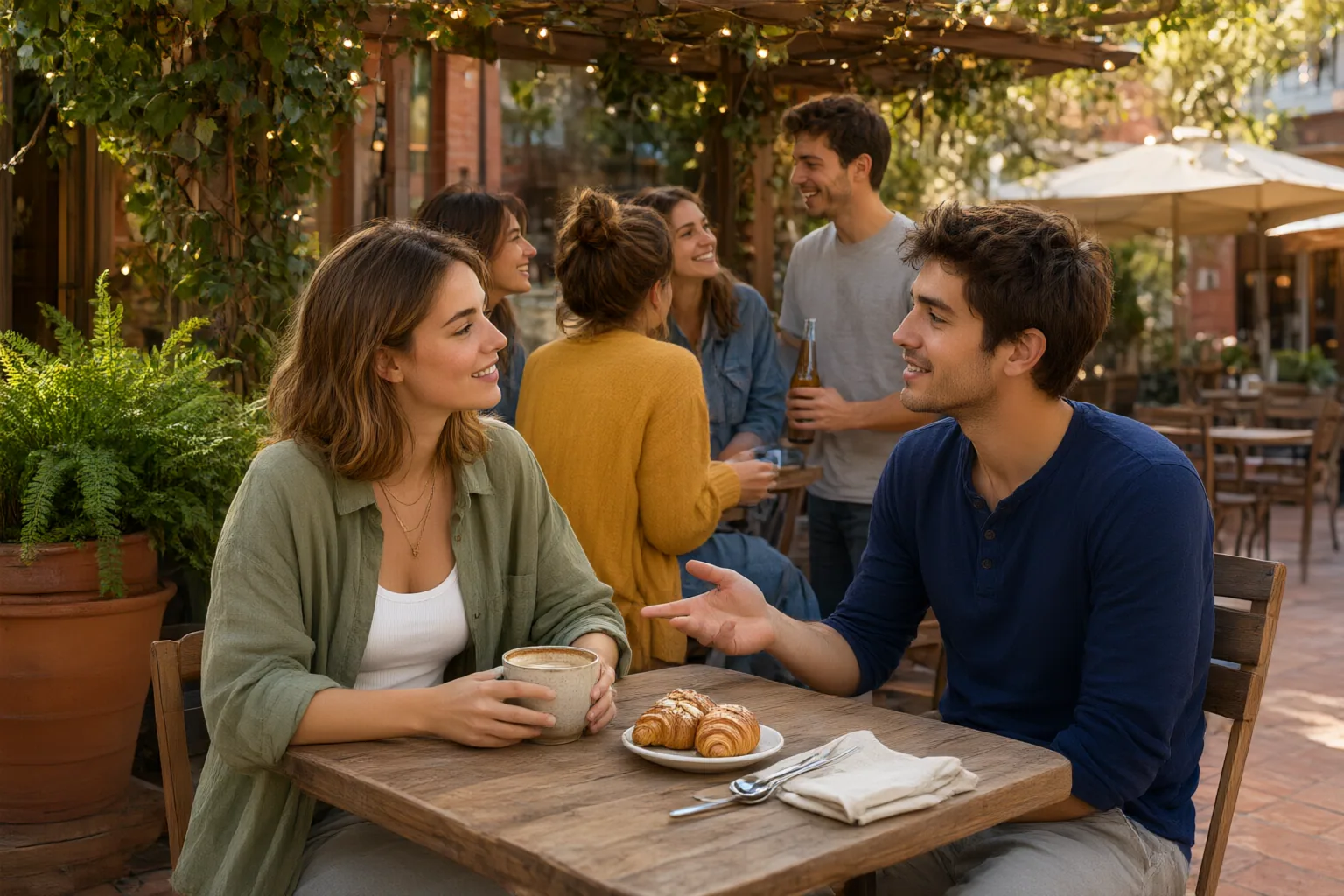 Editorial scene showing practical next steps for How to Join an Established Friend Group Without Pretending to Fit In