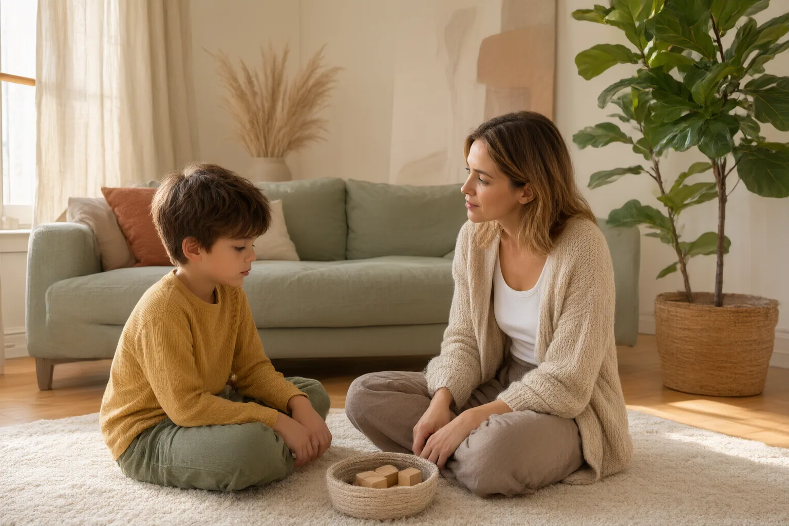 Editorial scene showing practical next steps for How to Talk With Children About Strong Feelings