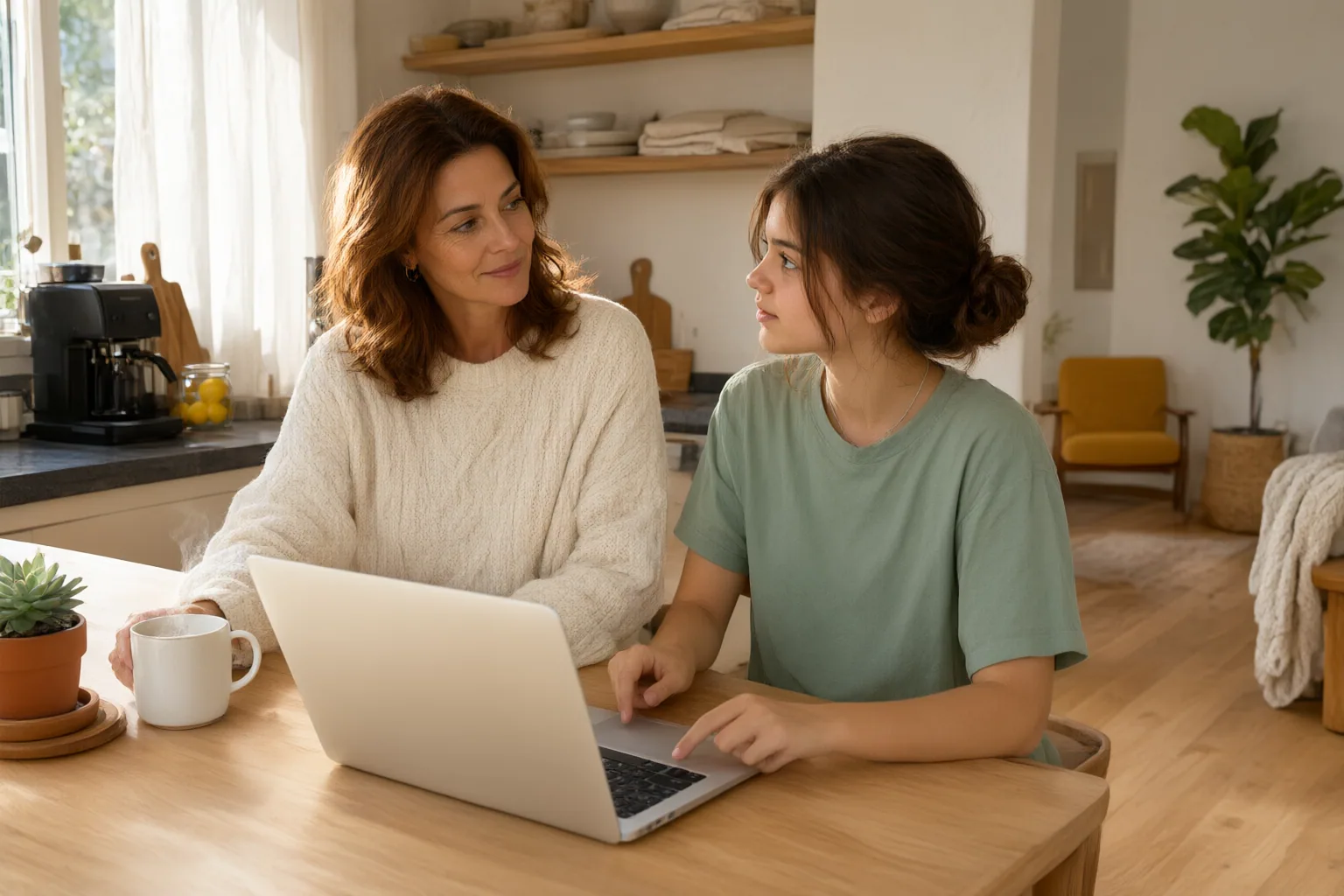 Editorial scene showing practical next steps for How to Talk With Teenagers About Online Privacy